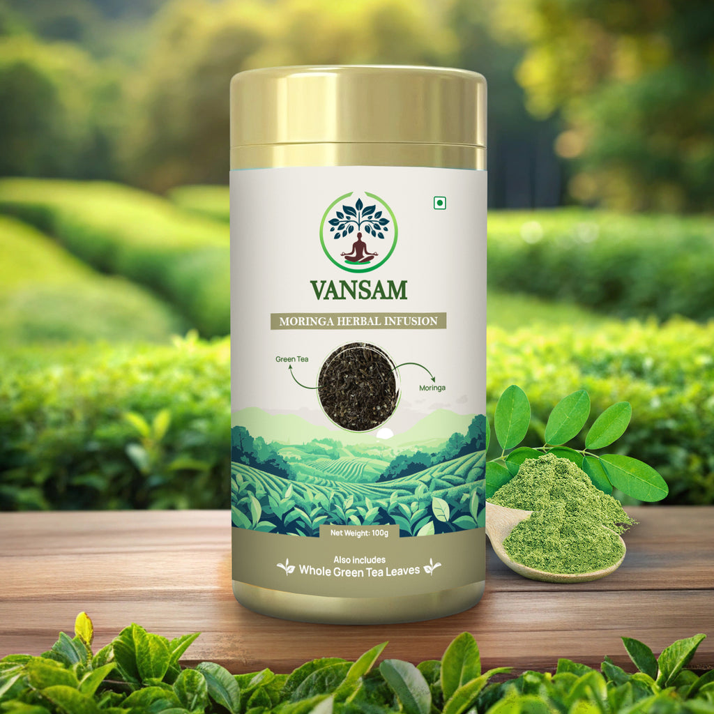 Vansam – Moringa Herbal Infusion | 100% Natural Herbal Infusion | Rich in Antioxidants | Boosts Immunity & Metabolism | 100gm Loose Leaf