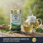 Vansam Tea – Moringa Green Tea | 100% Natural Herbal Tea | Rich in Antioxidants | Boosts Immunity & Metabolism | 100gm Loose Leaf