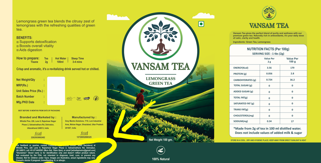 Lemongrass + Chamomile + Hibiscus ( 15% Off)