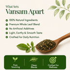 Vansam Tea – Lemongrass Green Tea | Refreshing Herbal Blend for Digestion, Detox & Immunity | 100% Natural Ingredients | 100gm Loose Leaf