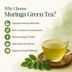 Vansam Tea – Moringa Green Tea | 100% Natural Herbal Tea | Rich in Antioxidants | Boosts Immunity & Metabolism | 100gm Loose Leaf