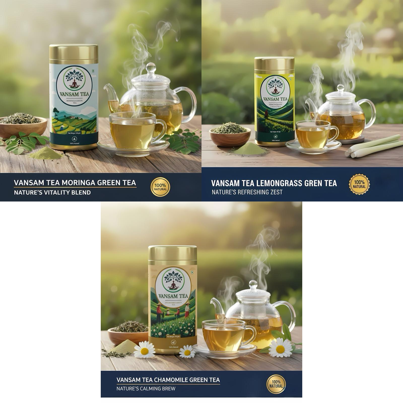 Moringa + Lemongrass + Chamomile ( 15% Off )